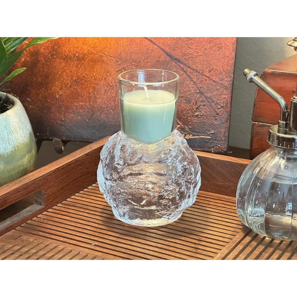 Kosta Boda Clear Glass Votive Candle Holder — Scandinavian 